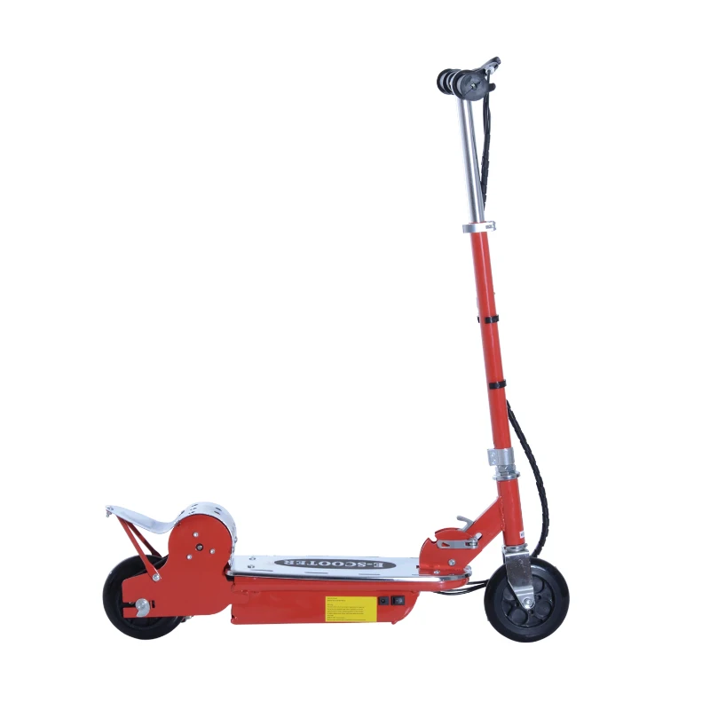 HOMCOM Electric Scooter, Adjustable, 120W-Red