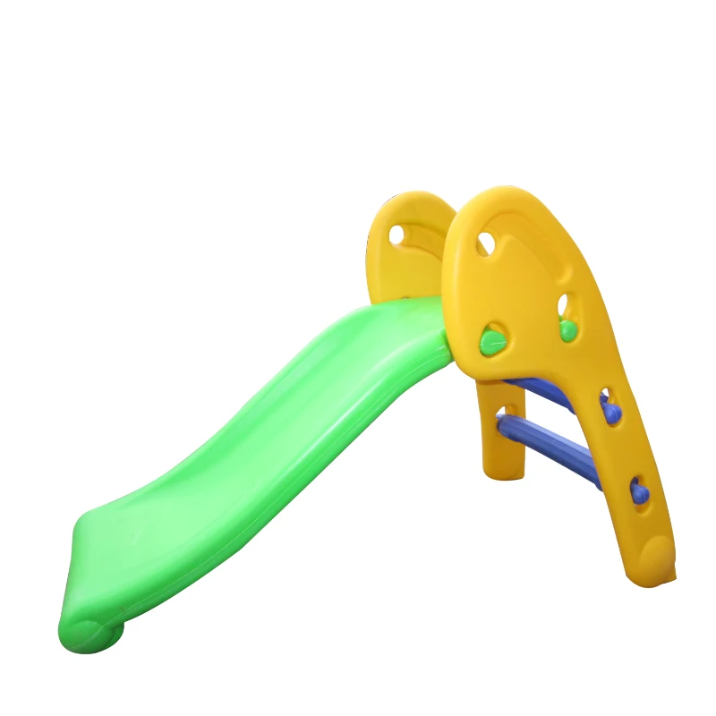 HOMCOM Toddler Plastic Play Area 2-Step Slide Multi-Colour