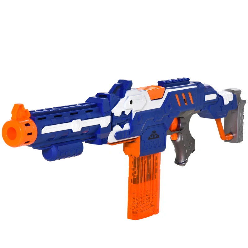 HOMCOM Toy Gun Automatic Foam Blaster Shooter with 20 Soft EVA Refill Darts Automatic Foam Blaster Gun Shooter Continuous Shot Magazine Shooting Target Board Shooting Game for Boys & Girls 8-12 Years