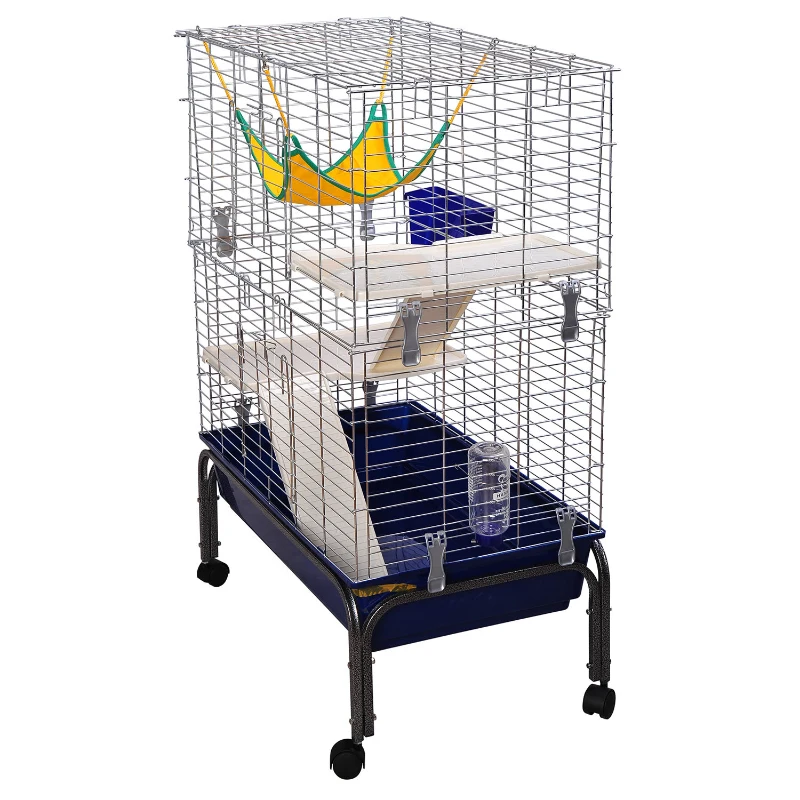 Pawhut Animal Hutch, 80Lx108Hx48W (cm)