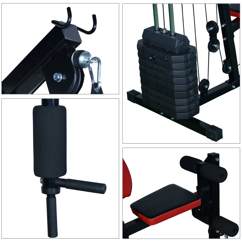 HOMCOM 80" Home Gym Heavy Duty Body Strength Weight Training Bench Fitness Workout