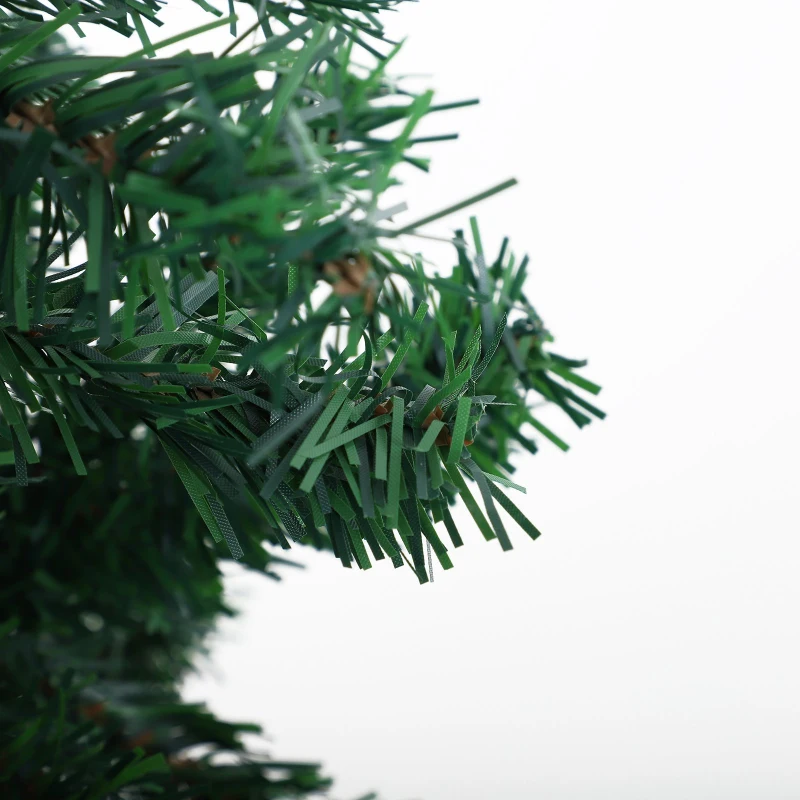 HOMCOM 6FT Artificial Christmas Tree Plain Spruce with 1000 PVC Tips Metal Base Stand