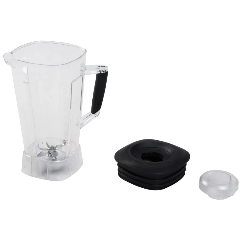 HOMCOM Commercial Blender Juice Smoothies Maker Powerful Food Processer with 3L Container Stainless Steel Blades BPA Free 1800W