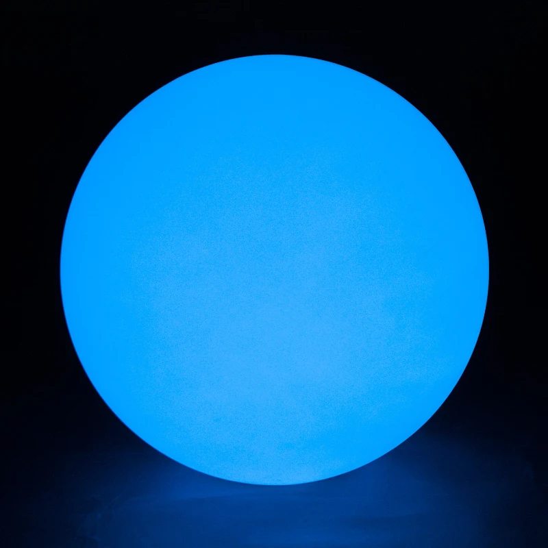 HOMCOM 16 RGB LED Ball Light, Colour Changing Mood Lamp (Globe Shape) with Rechargeable Battery, Remote Control - φ40 cm