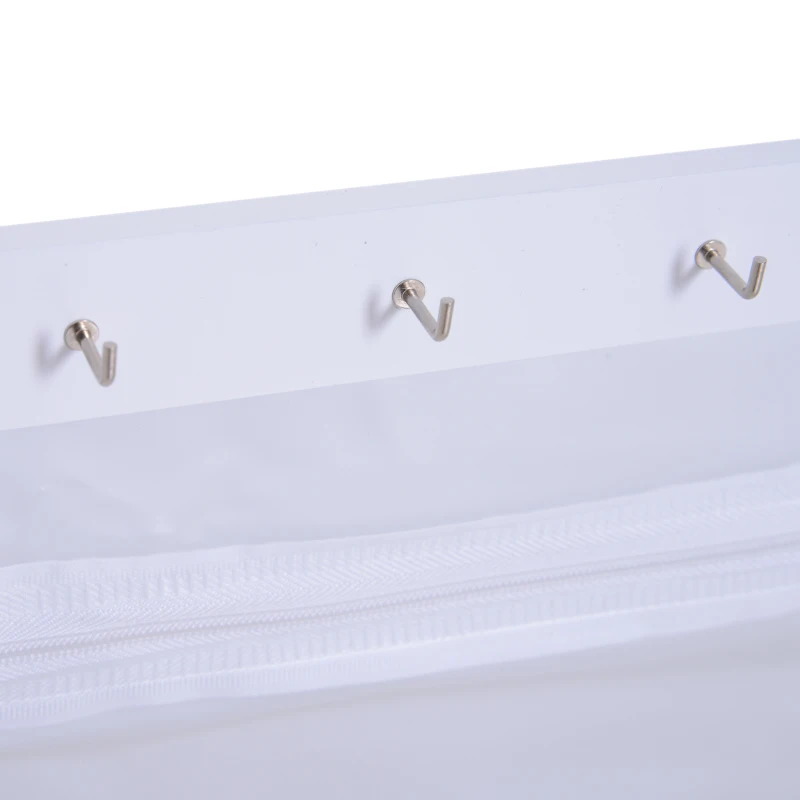 HOMCOM Wall /Door Mounted Armoire Mirror Jewellery Cabinet, 36Wx108.5Hx11.5T cm-White