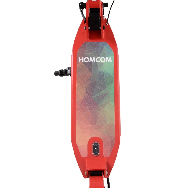 HOMCOM 150W Folding E-Scooter 22.6V Powered for Teens Aged 14+ Red