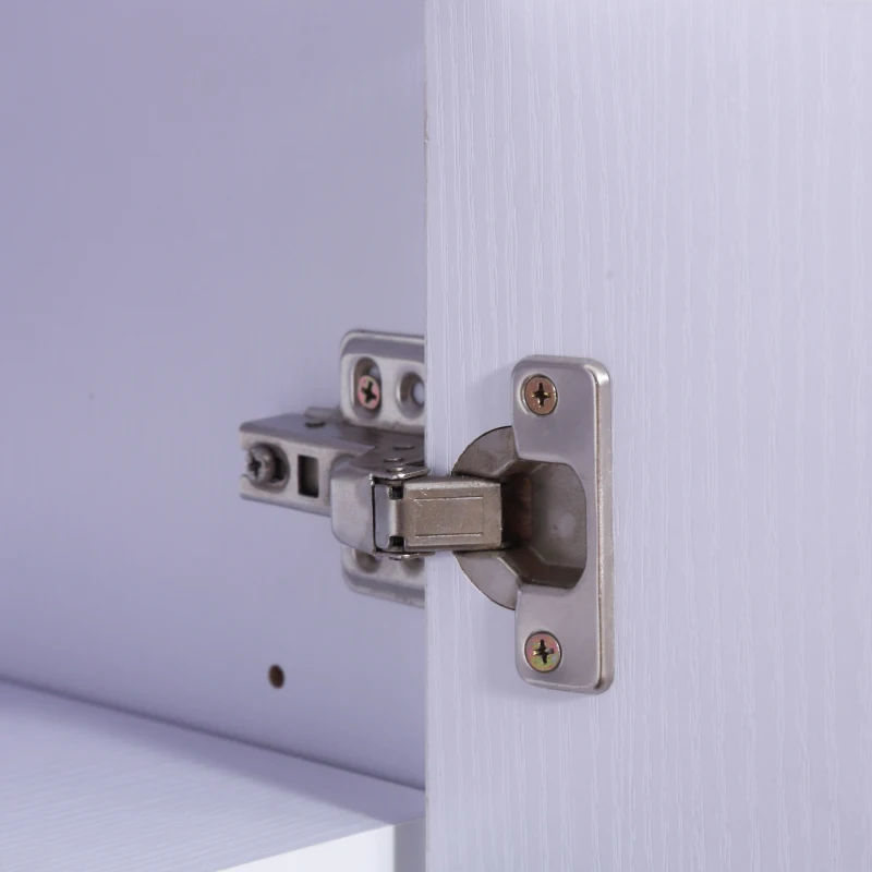 HOMCOM Shoes Cabinet, 2-Doors, 16 Pairs, 80Wx34Dx104H cm-White