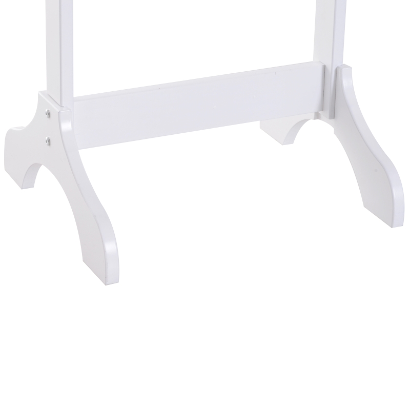 HOMCOM Jewellery Cabinet Mirror Make Up Storage Unit, 48W x 40D x 160Hcm-White