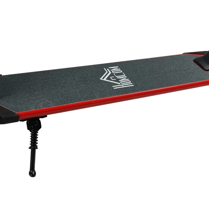 HOMCOM Aluminium Alloy Electric Scooter Bike Speed Adjustable for Adults w/ Light Red