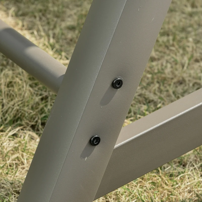 Outsunny 3 Seater Rattan Swing Chair Garden Swing Bench Patio Outdoor Hanging Porch Swing with Adjustable Canopy, Aluminum Frame, Brown