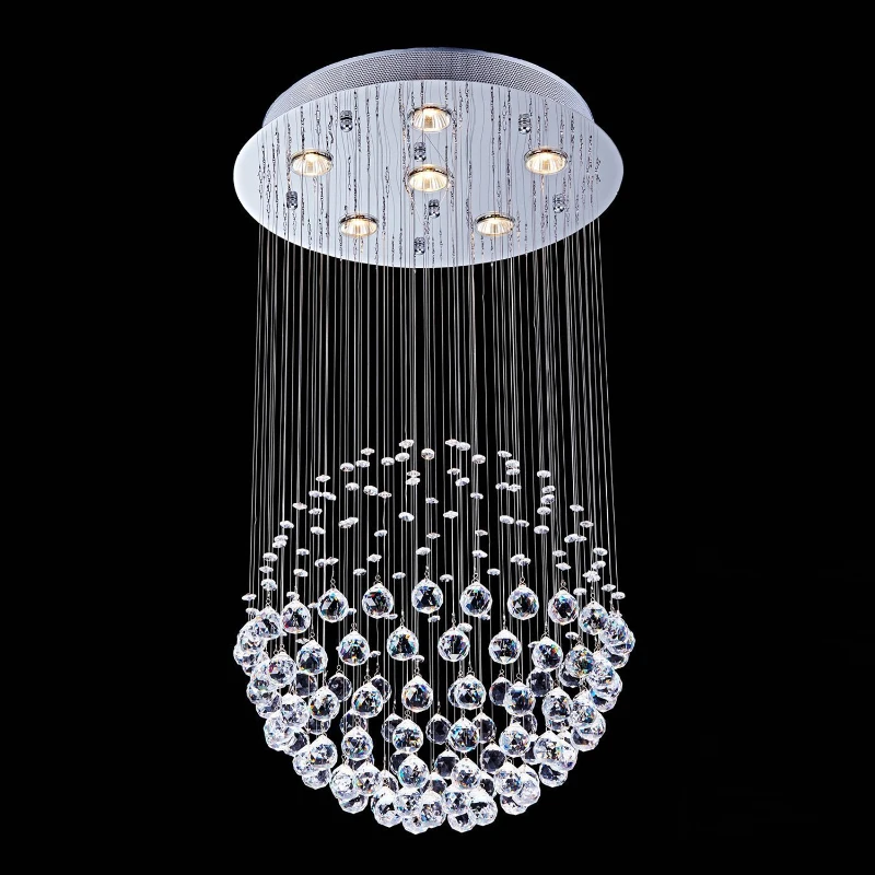 HOMCOM 6-Light Wall Mounted Modern Ceiling Pendant Chandelier Lamp