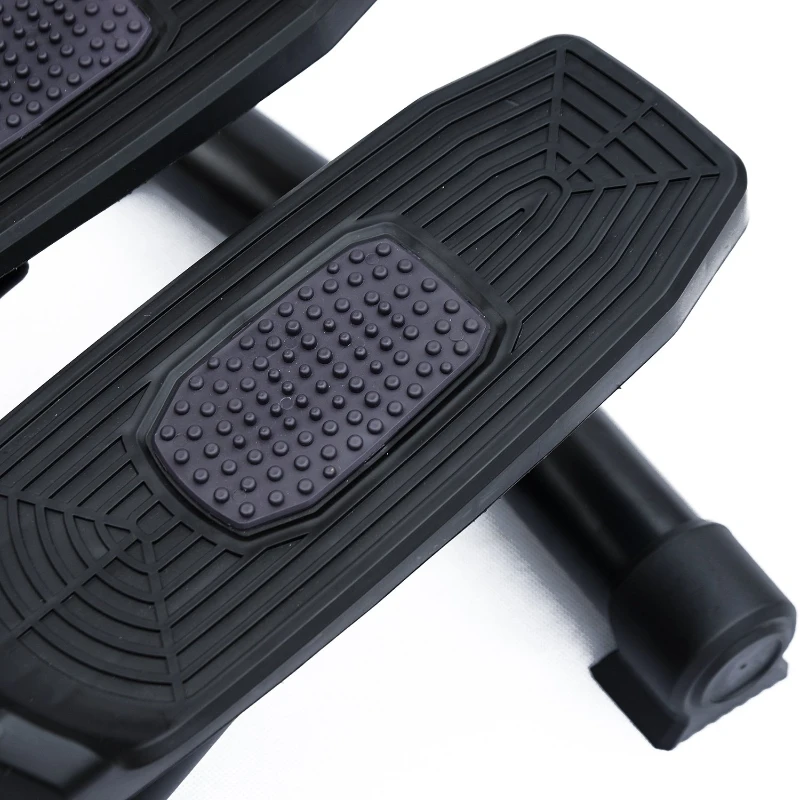 HOMCOM Mini Stepper W/Training Ropes-Black