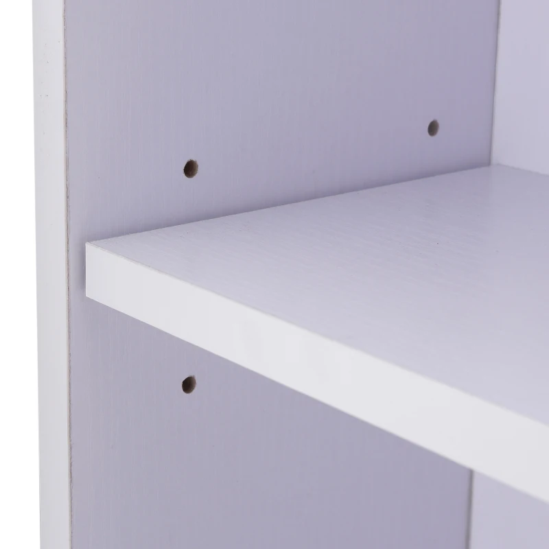 HOMCOM 100cm Multifunctional Table W/ 3-tier Shelf, 100Wx60Dx75H cm-White