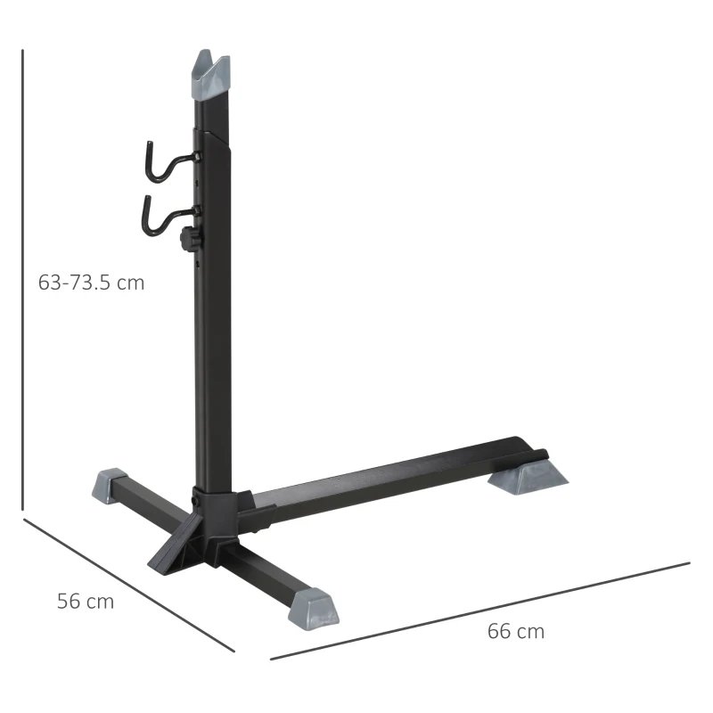 HOMCOM Metal Adjustable Bike Clamp Bike Repair Stand Black