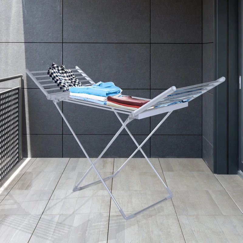 HOMCOM Electric Clothing Drying Rack-Silver