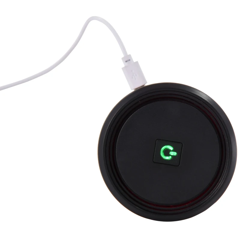 HOMCOM Portable Car Air Purifier, Low Noise Air Cleaner with 2 USB Port for Dust, Pollen, Smoke, Odor, Black