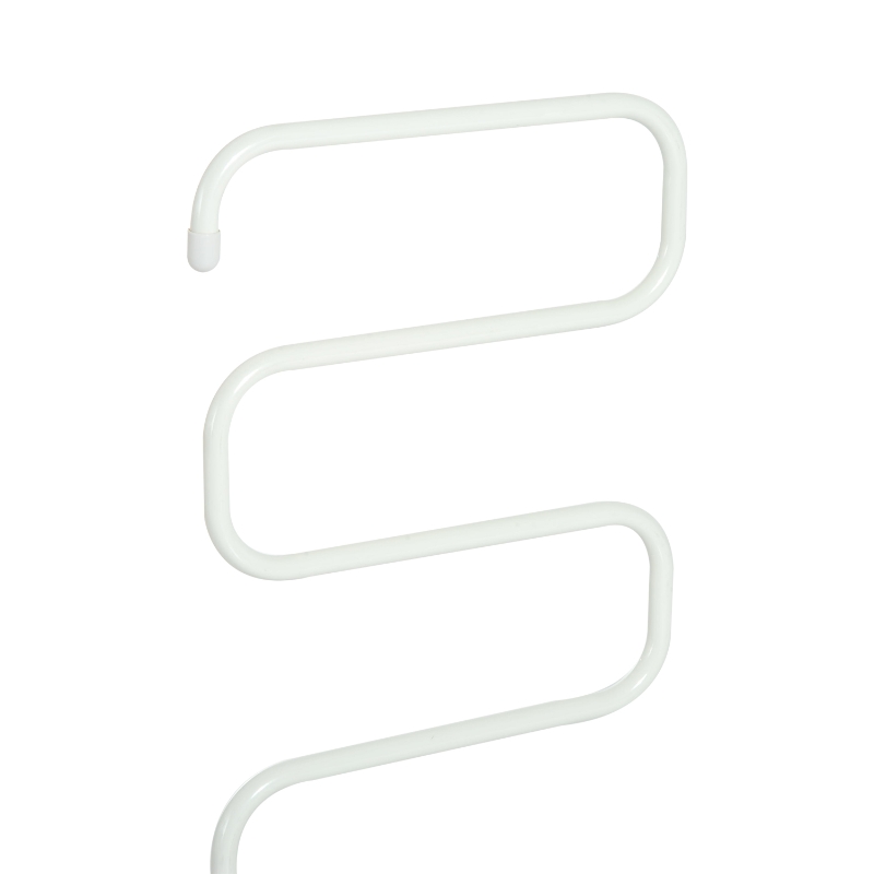 HOMCOM Electric Towel Rail Warmer Heater Floor Standing Bathroom Electric Rack - Cream White