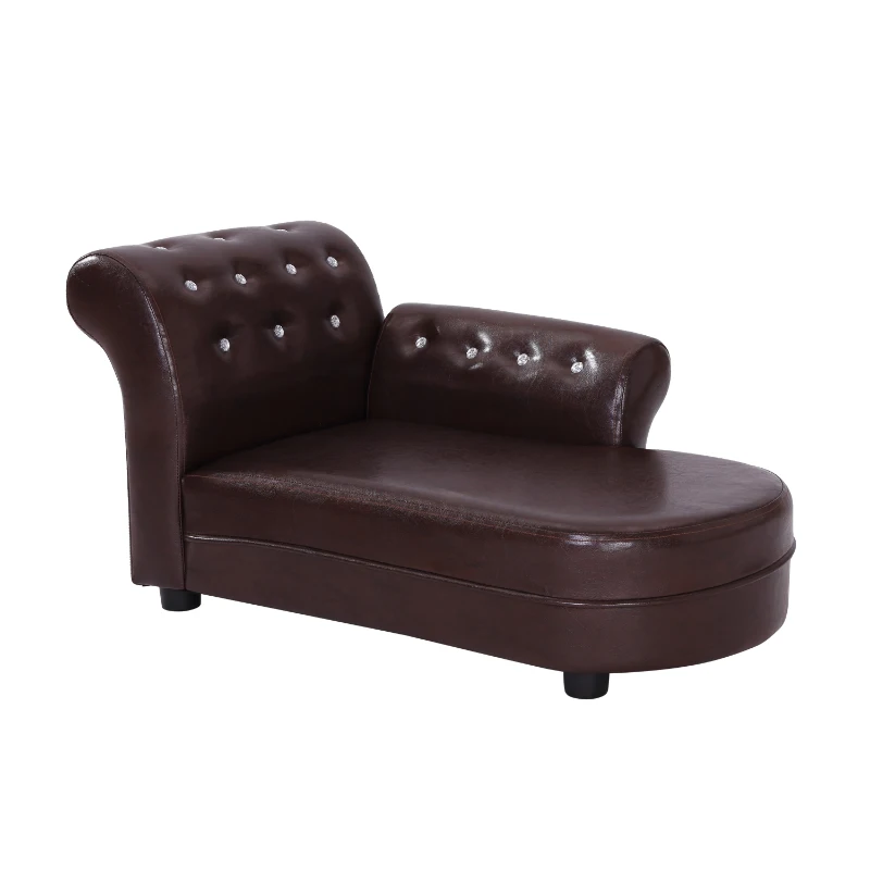 Pawhut 82.5Lx45Wx41.5H cm Pet Sofa-Brown