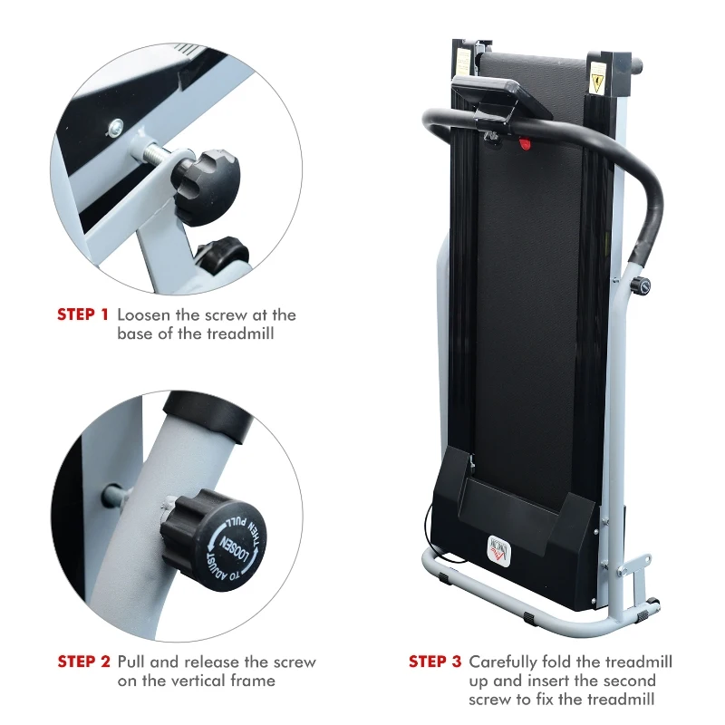 HOMCOM Unisex Motorised Electric Treadmill