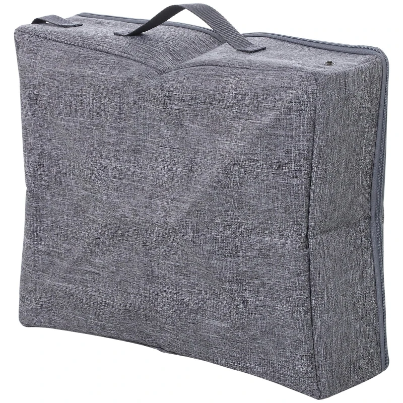 PawHut Cat Litter Box Collapsible Portable Foldable Travel Light Weight Toilet Tray For Small Kitty - Grey