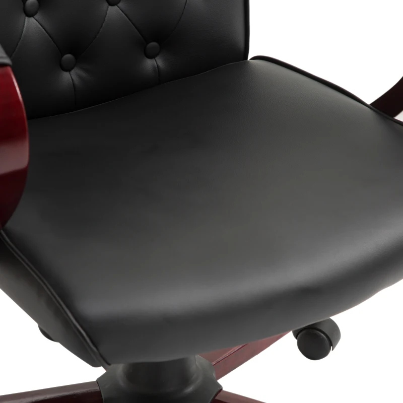 Vinsetto High Back Executive Office Chair, 360° Swivel, PU Leather-Black