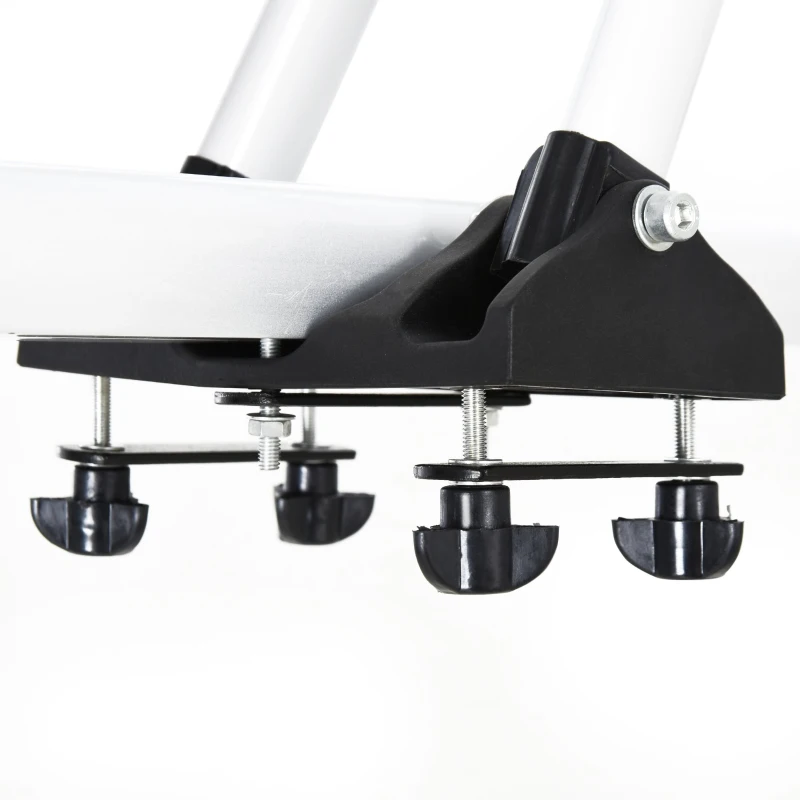 HOMCOM Aluminium Car Roof Mounted Bike Cycle Rack Upright with Straps Lockable