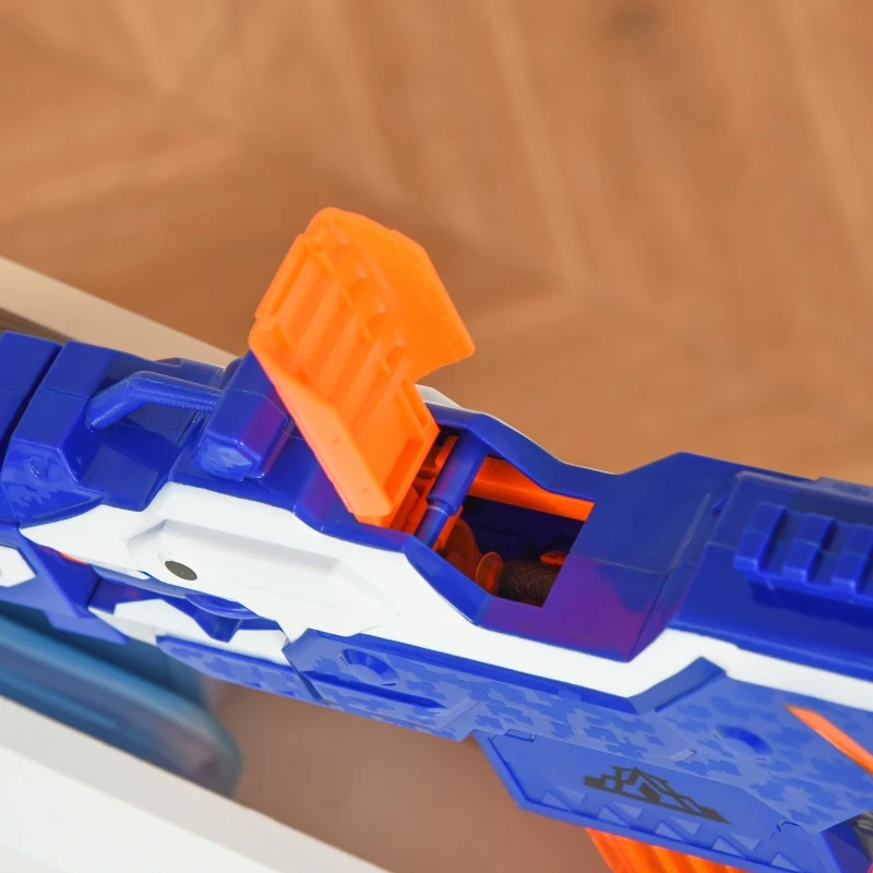 HOMCOM Toy Gun Automatic Foam Blaster Shooter with 20 Soft EVA Refill Darts Automatic Foam Blaster Gun Shooter Continuous Shot Magazine Shooting Target Board Shooting Game for Boys & Girls 8-12 Years