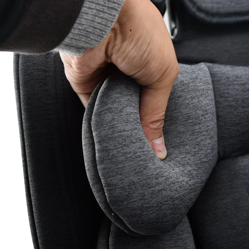 HOMCOM Toddler Kids Child Car Seat Group 1-2-3 from 9kg to 36kg High Back Adjustable Headrest Extra Protection  Black Grey