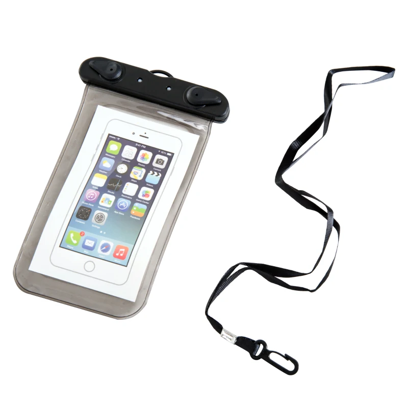 Outsunny PVC Dry Bag Waterproof Sack Kayaking Adjustable Long Shoulder Strap With Phone Dry Bag 20L For Boating Kayaking Fishing Red