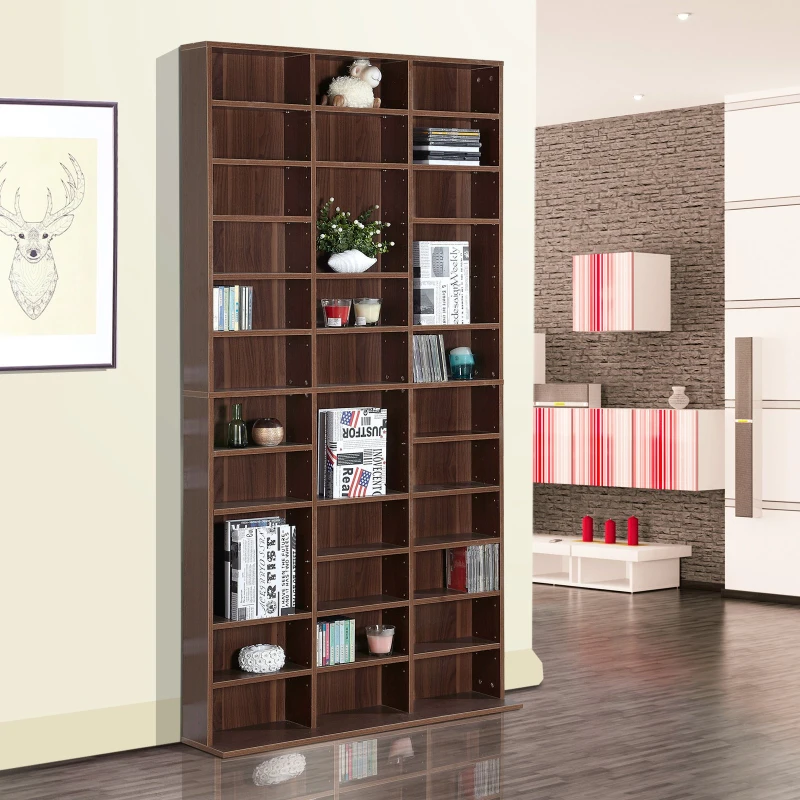 HOMCOM 33 Adjustable Compartment Storage Unit - Brown