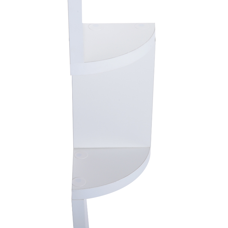 HOMCOM 12Lx12Wx120H cm 5-tier Corner Shelf Rack-White