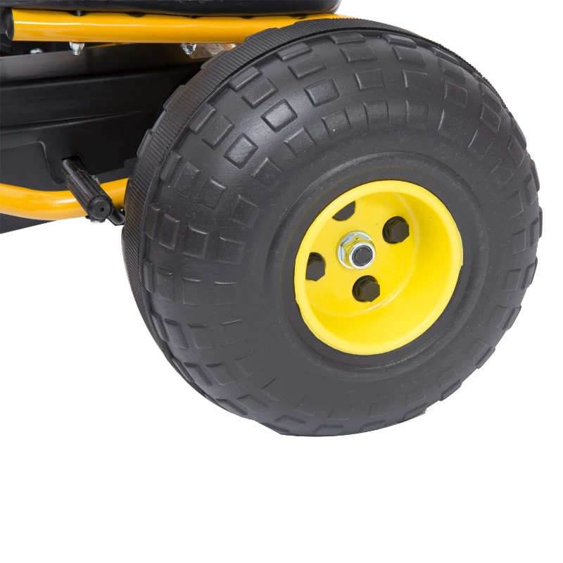 HOMCOM Kids Ride Pedal Go Kart W/ Hand Brake-Red/Black