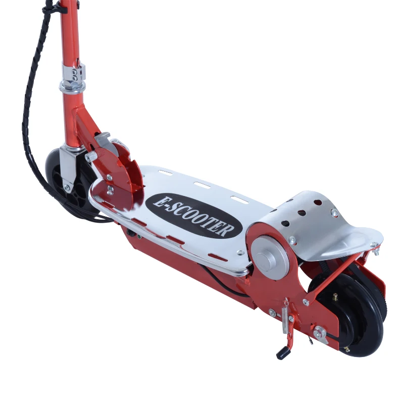 HOMCOM Electric Scooter, Adjustable, 120W-Red