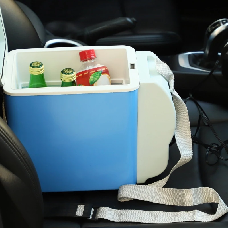 HOMCOM 7.5 Litre Mini Car Portable Electric Cooler Box Warmer Freezer Outdoor Camping Picnic Travel