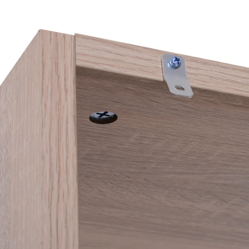 HOMCOM 9 Cube Bookshelf,  127Lx35Dx146.5H cm-White Oak colour