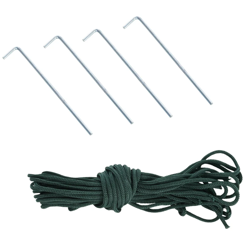 Outsunny Walk-in Polytunnel Greenhouse with Roll-up Door Transparent Tunnel Greenhouse with Steel Frame and PVC Cover, 3.5 x 2m