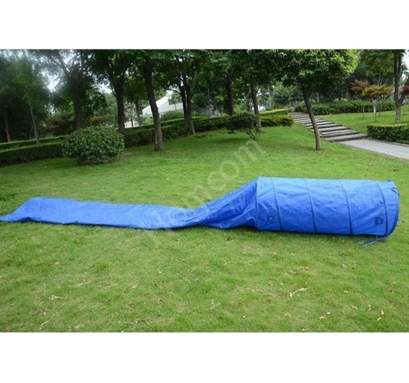 5m Long Dog Tunnel Rigid Agility Training Equipment with Carrying Bag BY HOMCOM