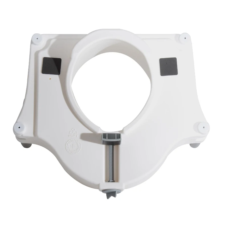 HOMCOM Raised Elevated Toilet Seat W/ Lock and Padded Arms, 52x44.3x33 cm-White