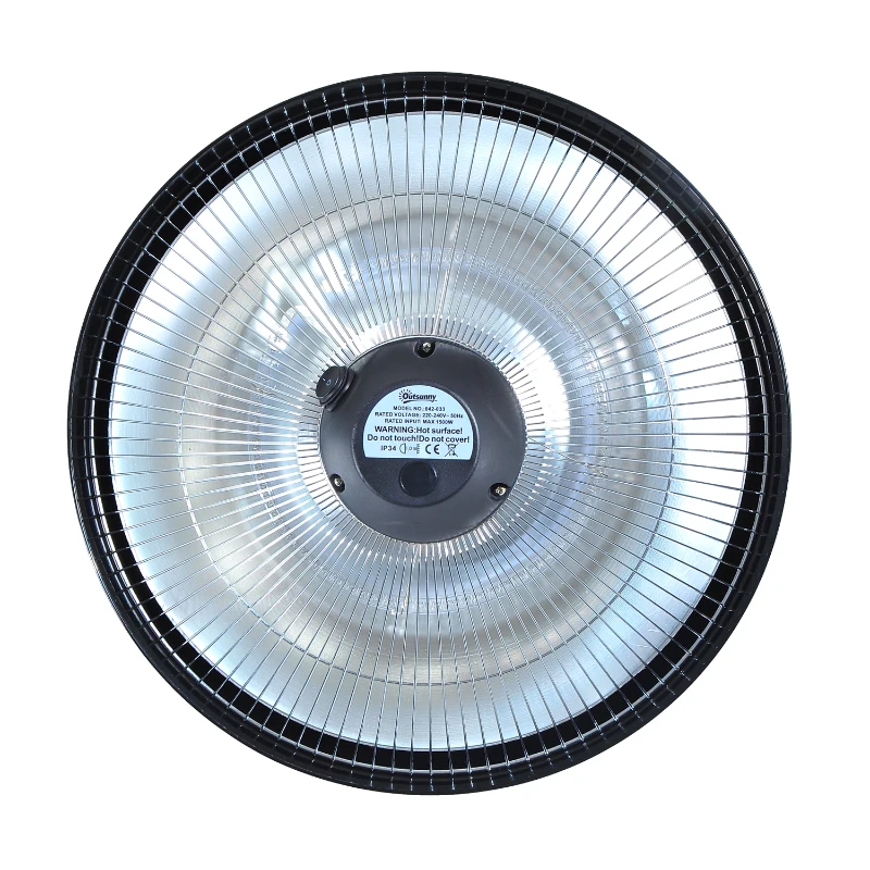 Outsunny Ceiling Mounted Electric  Patio Heater-Black