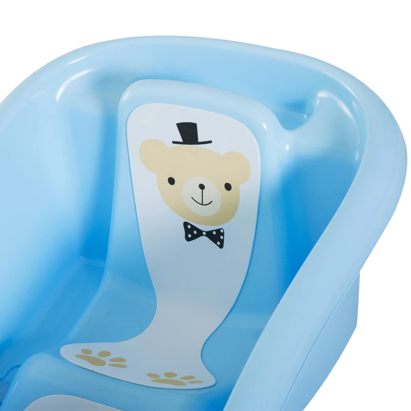 HOMCOM Baby Bath Tub, 88Lx49Wx28H cm-Blue