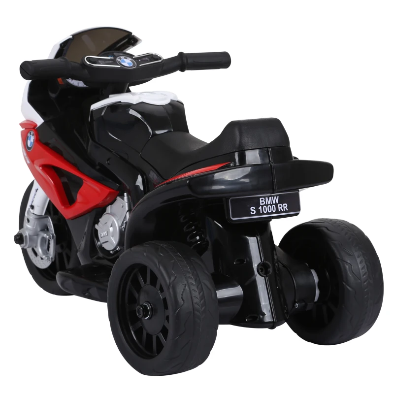 HOMCOM Electric Motorbike for Kids Ride on BMW Motorbike W/Headlights and Music, 6 V-Red
