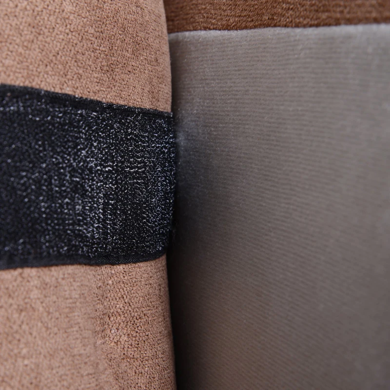 HOMCOM Cotton And Polyester Fabric Solid Wood Single Sofa Chair Home Living Room Brown