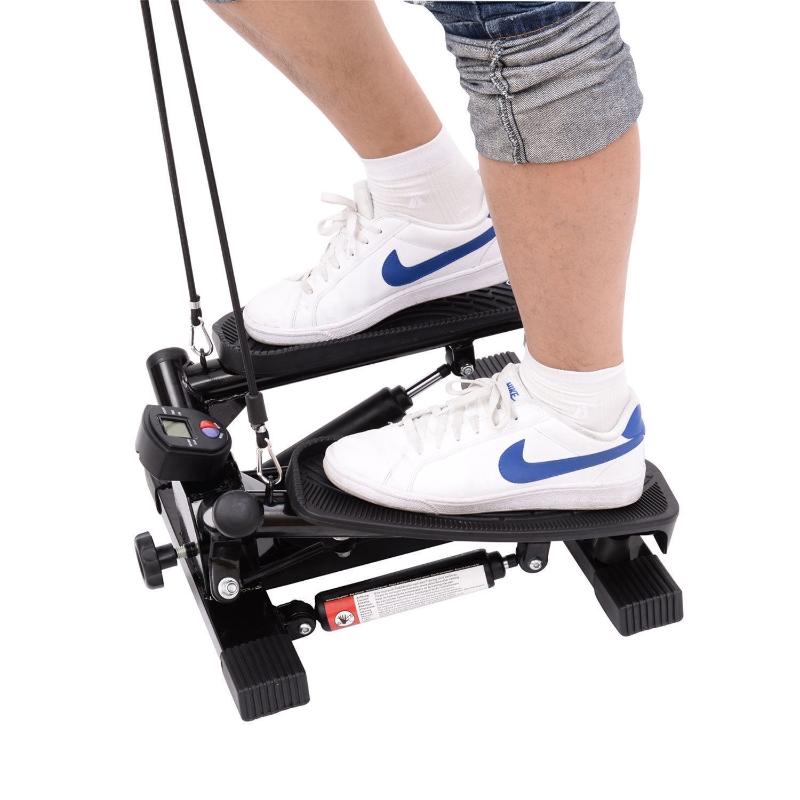 HOMCOM Mini Stepper Exercise Stepper Workout Machine , Size 45x42x21 cm-Black