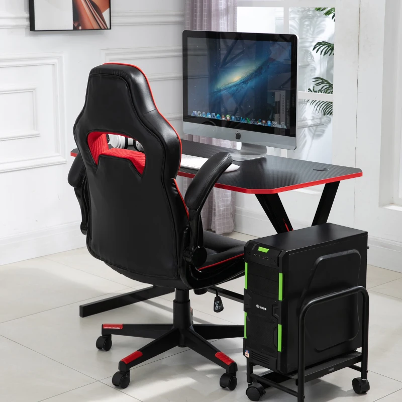 Vinsetto PU Leather Upholstered Racing Chair Red/Black