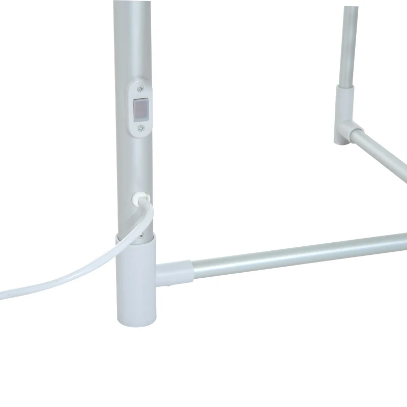 HOMCOM Electric Cloth Airer 2 Tier Heater Quick Dry Standing Warmer Light Weight Portable Aluminium Frame w/ Folding Function