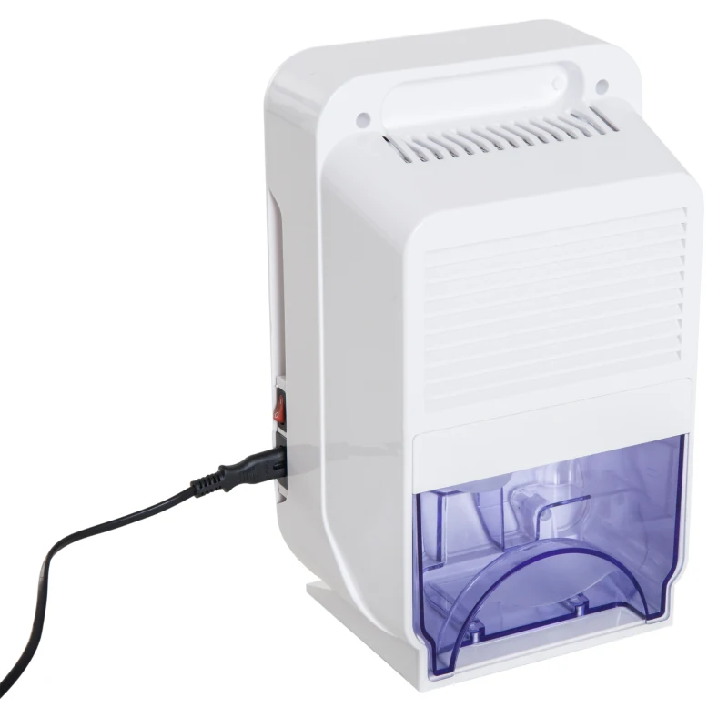 HOMCOM Portable 1300ml Dehumidifier Damp Mould Condensation Moisture Compact Home Office Garage