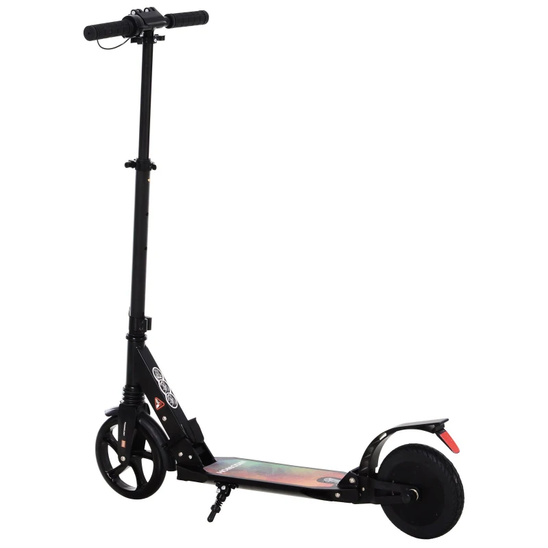 HOMCOM Electric Scooter  for 14+ age 150W Folding Motorised Mobility Kick Scooter Adults Lightweight E Scooter 22.6V - Black