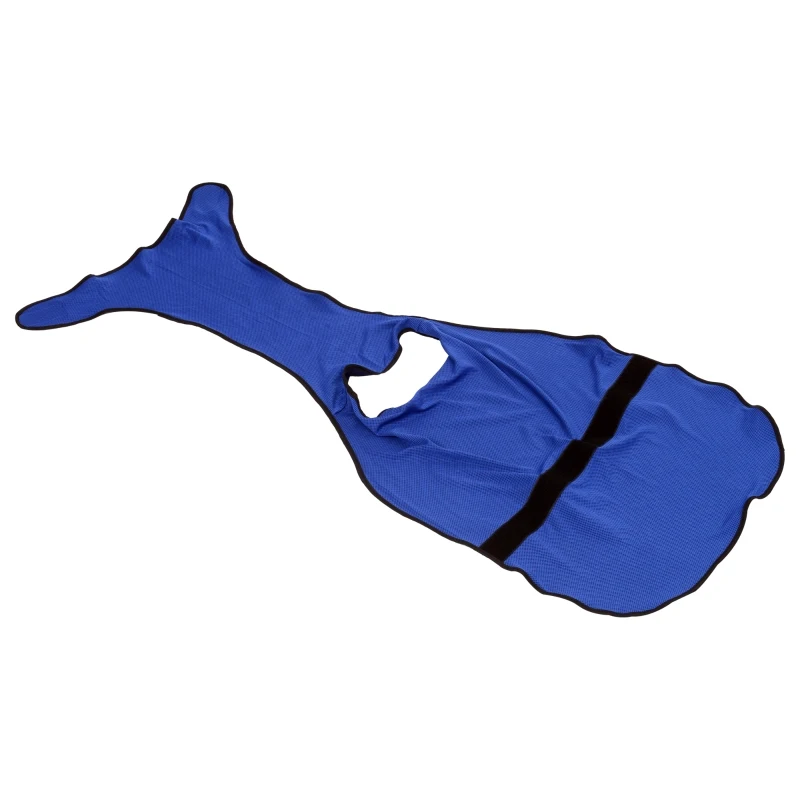 Pawhut Dog Pet Summer Cooling Cool Coat Vest Jacket Cooler Breathable Anti-bacterial Dark Blue , L , 60cm long