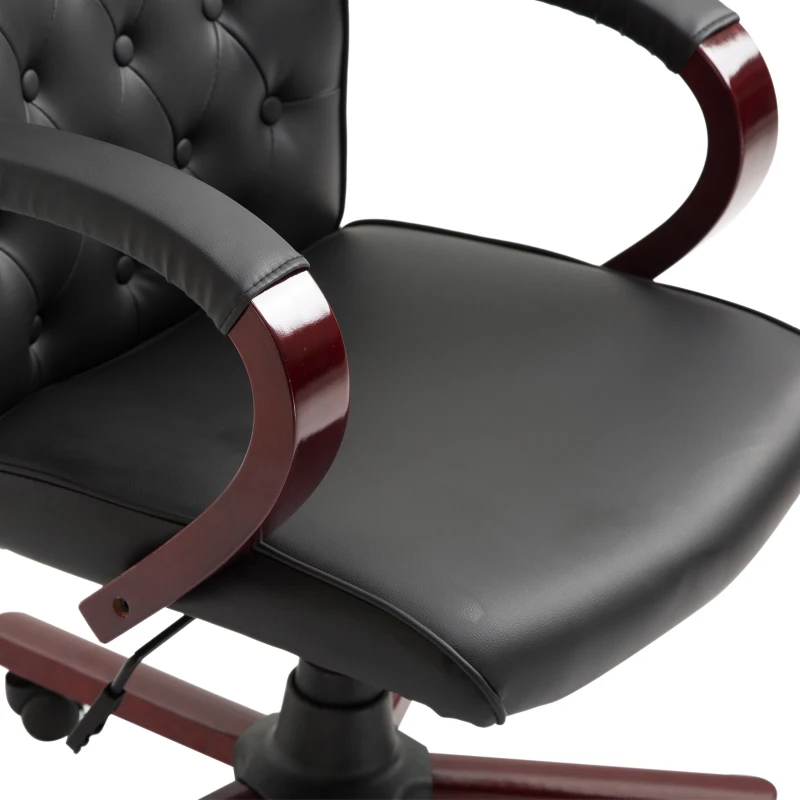 Vinsetto High Back Executive Office Chair, 360° Swivel, PU Leather-Black