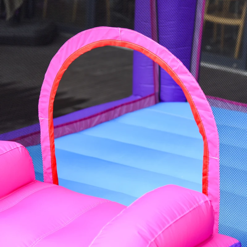 Outsunny Bounce Castle Inflatable Trampoline Slide for Kids w/ inflator 3.5 x 2.5 x 2.7m